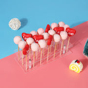 Suneerplay Cake Pop Stand, 21 Holes Lollipop Display Stand, Acrylic Clear Cake Pop Display Holder, Cakepopsical Stand for Weddings, Baby Showers, Birthday, Party