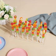 Suneerplay Cake Pop Stand, 21 Holes Lollipop Display Stand, Acrylic Clear Cake Pop Display Holder, Cakepopsical Stand for Weddings, Baby Showers, Birthday, Party
